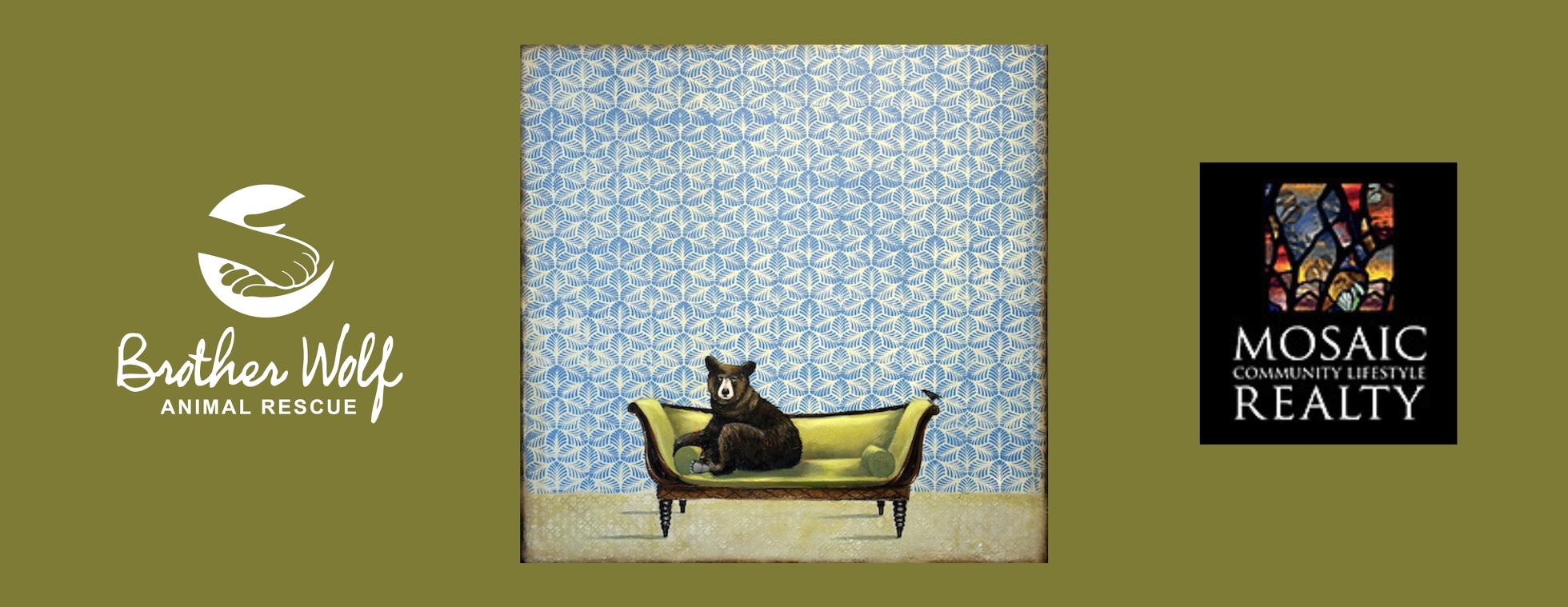 Mosaic Art Walk - Russell and Armstrong Gallery (supporting Brother Wolf Animal Rescue)